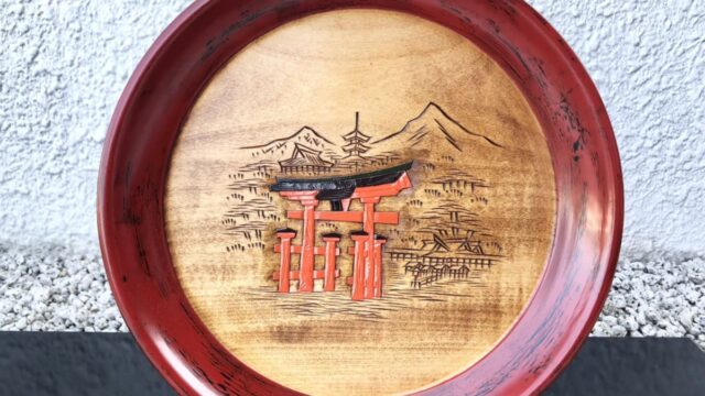 Tochi Marubon 33cm "Full View Torii Relief"
