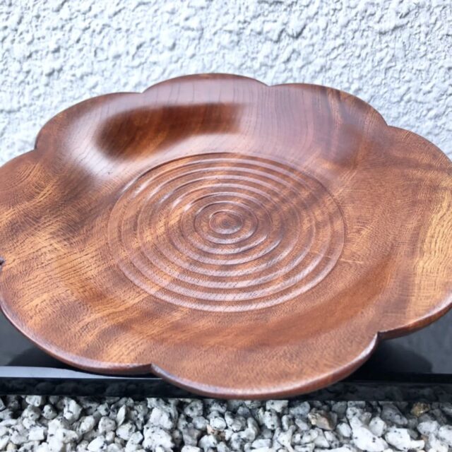 Keyaki Wakka Platter 8 sun 24cm