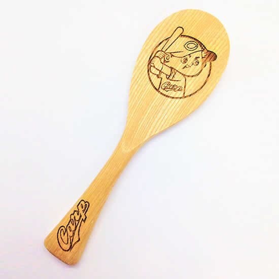 【Practical Shamoji】Design Ladle/ Baseball Team Official Recognition [Carp Shakushi]