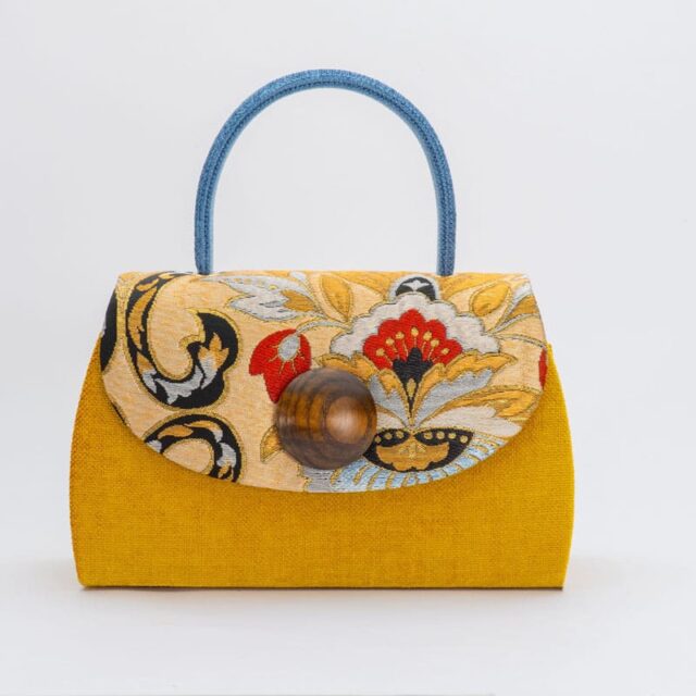 Handmade bag with lotus flower arabesque design