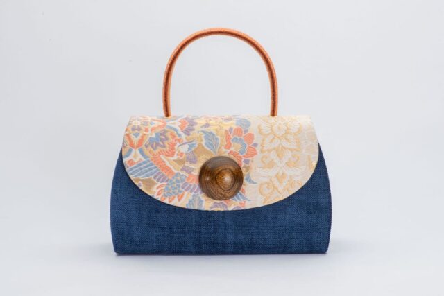 Housoge Houou Design (Blue) Handmade Bag